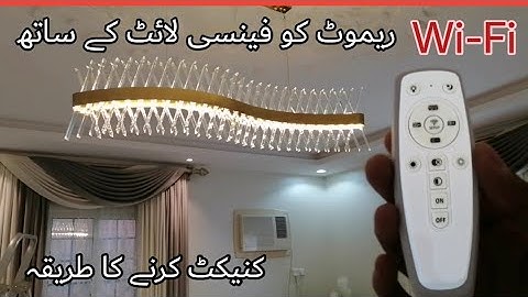 How to connect wifi remote with chandelier | Remote control jhumar | Remote control fancy light