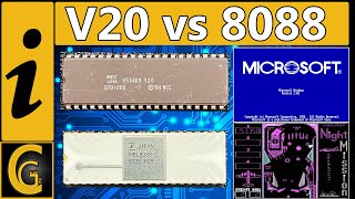 NEC V20 D70108D VS 8088 CPU Benchmark + Windows 1.01 Booting