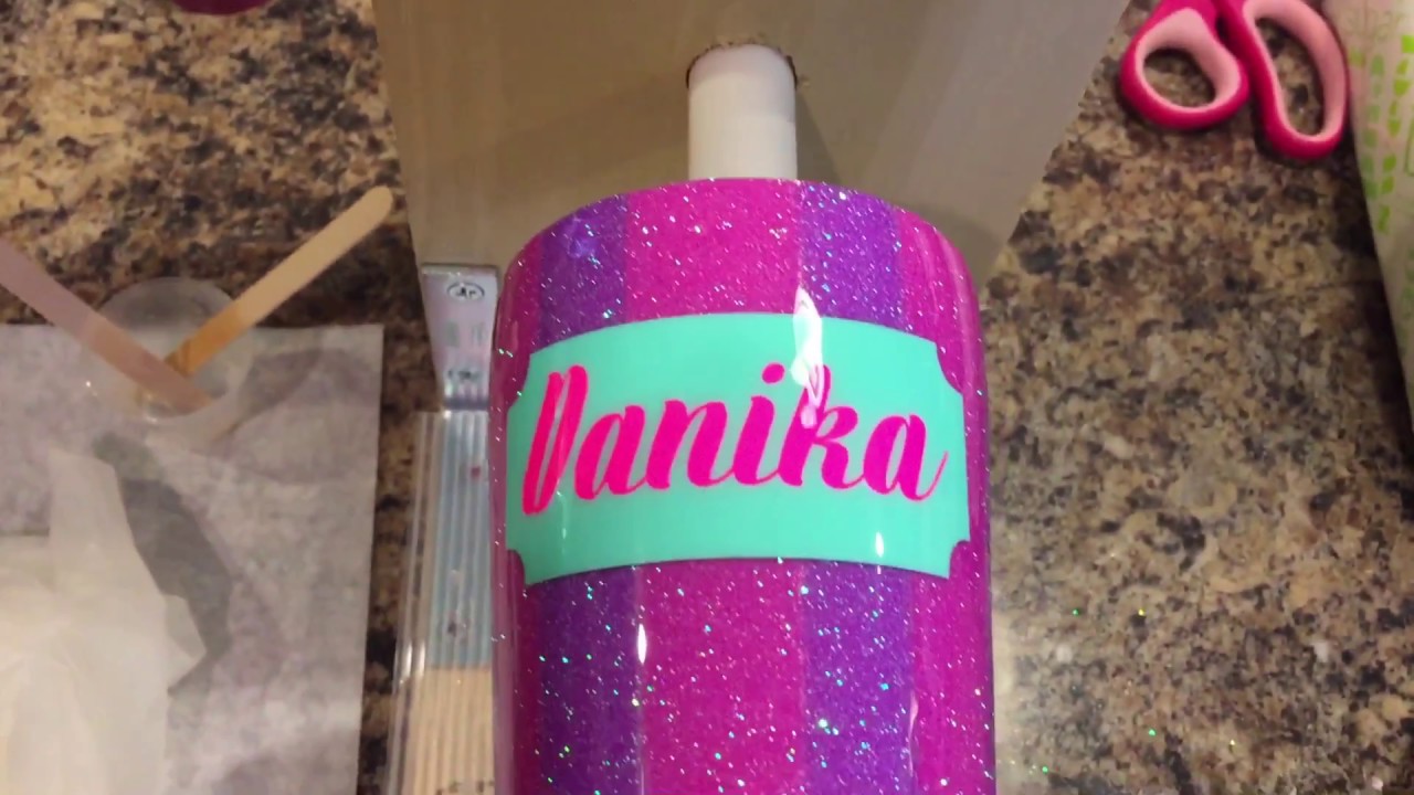 Layering Adhesive Vinyl on a Tumbler YouTube
