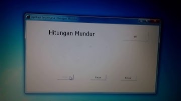 Aplikasi sederhana hitungan mundur menggunakan delphi 10