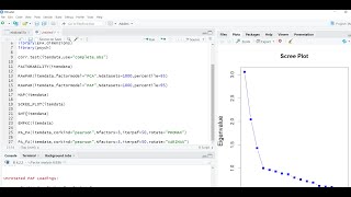 Exploratory factor analysis using RStudio and EFA.dimensions package (video accompanying blog post)