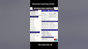 Integration formula | formula shorts | shorts | integration #maths #education #shorts