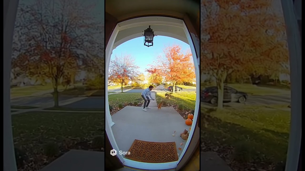 A hawk fighting a cat 🐈￼