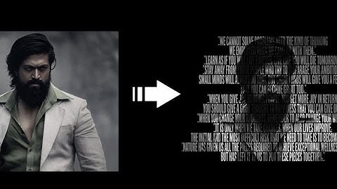 How To Make Typography Photo in Coreldraw 2020 | Text Portrait