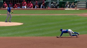CHC@WSH: Valbuena dives to snag a grounder at third