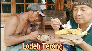 Eat with Lodeh Terong Eat - construction worker