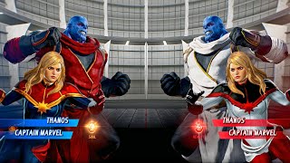 Thanos & Captain Marvel vs. Thanos & Captain Marvel [Very Hard] | Marvel vs Capcom Infinite Gameplay