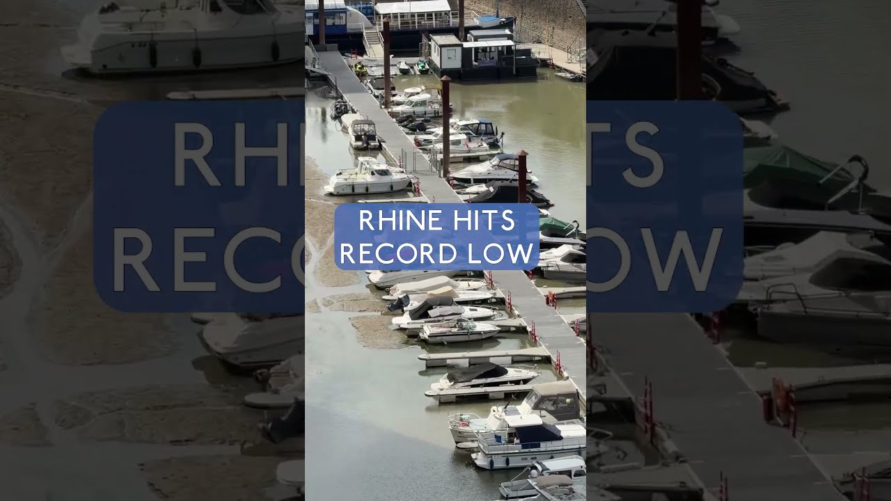 RHINE HITS RECORD LOW