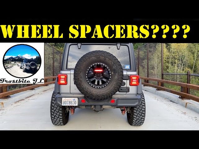 New JL Wrangler Spidertrax Wheel Spacer Install on the Jeep - YouTube