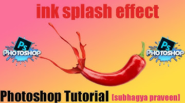 ink splash effect (photoshop tutorial) - Photoshop 2020
