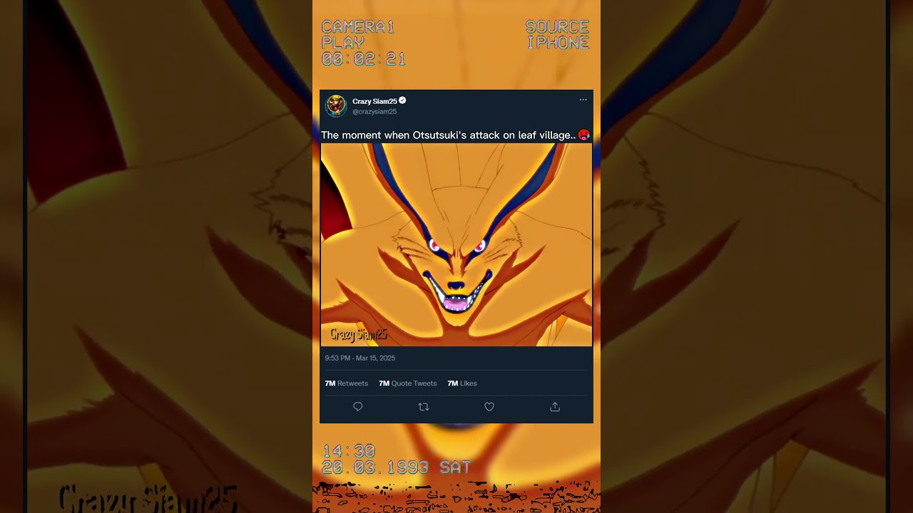 The moment when Otsutsuki's attack on leaf village🥵