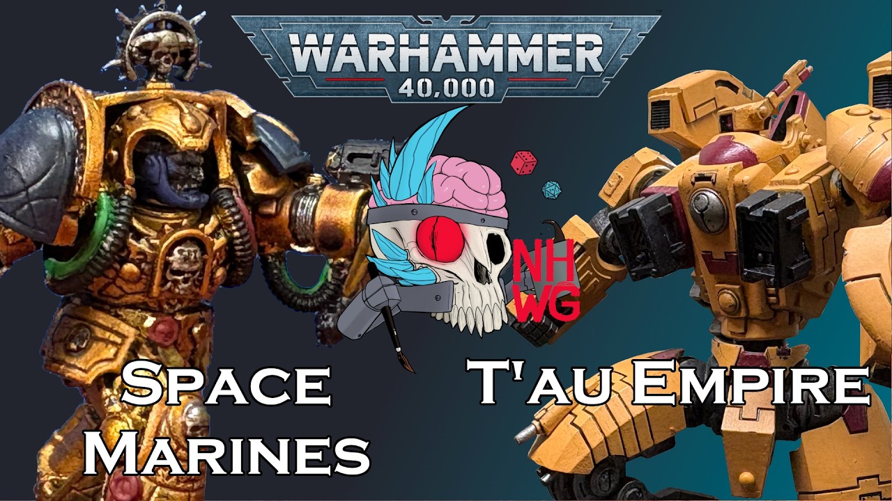Space Marines vs Tau Empire, a Warhammer 40k Battle Report - YouTube