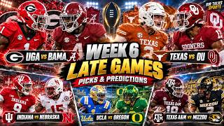 College Football Week 6 Predictions 🔥 Georgia vs Alabama, Texas vs Oklahoma & UPSET ALERT!