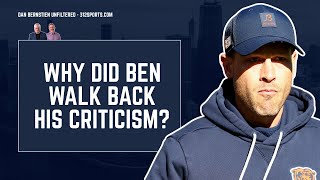 Ben Johnson had critical thoughts on the passing game then walked them back, why?