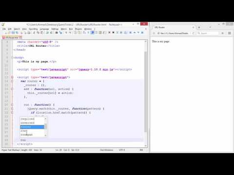 jQuery Tricks #2 - URL Router