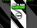 HOW TO MAKE TRANSITIONS IN GEOMETRY DASH #geometrydash #gd #shorts #games
