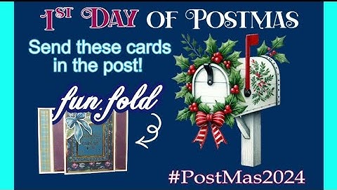 Fun Fold - Book Binding Fold with a twist - #PostMas2024