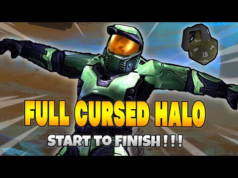Playing CURSED HALO Start to Finish | Cursed Halo FULL RUN - YouTube