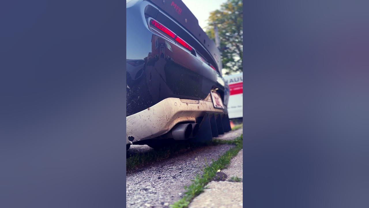 5.7 catless challenger with a hellcat super charger spits flames hot