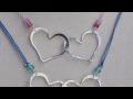 Hammered and Drilled Wire Hearts at The Bead Gallery, Honolulu