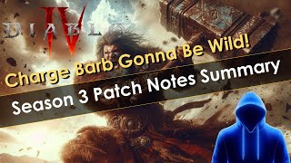 Diablo 4 Season 3 Patch Notes Summary
