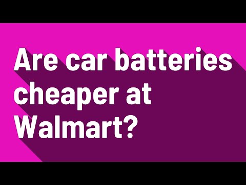 Does Walmart Sell Car Batteries In Store