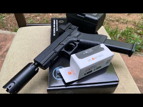 WE glock 18c Gen4 w/ Acetech Blaster and Sotac RMR sight (airsoft)