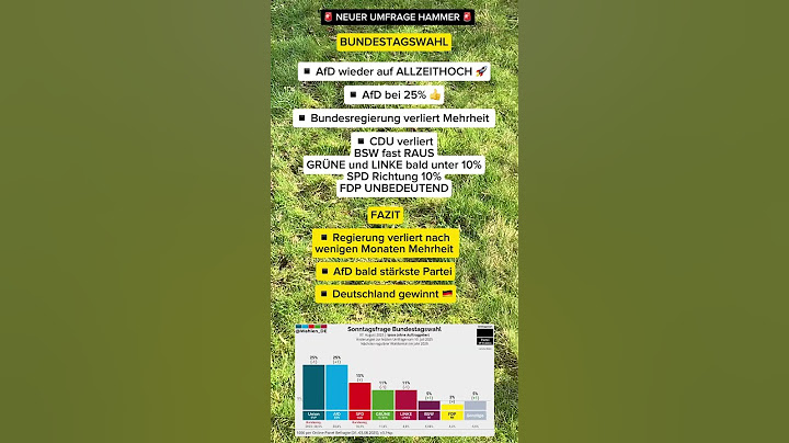 🚨 Neuer Umfrage Hammer 🚨 Bundestagswahl - AfD erreicht ALLZEITHOCH 🚀 Was haltet ihr davon?