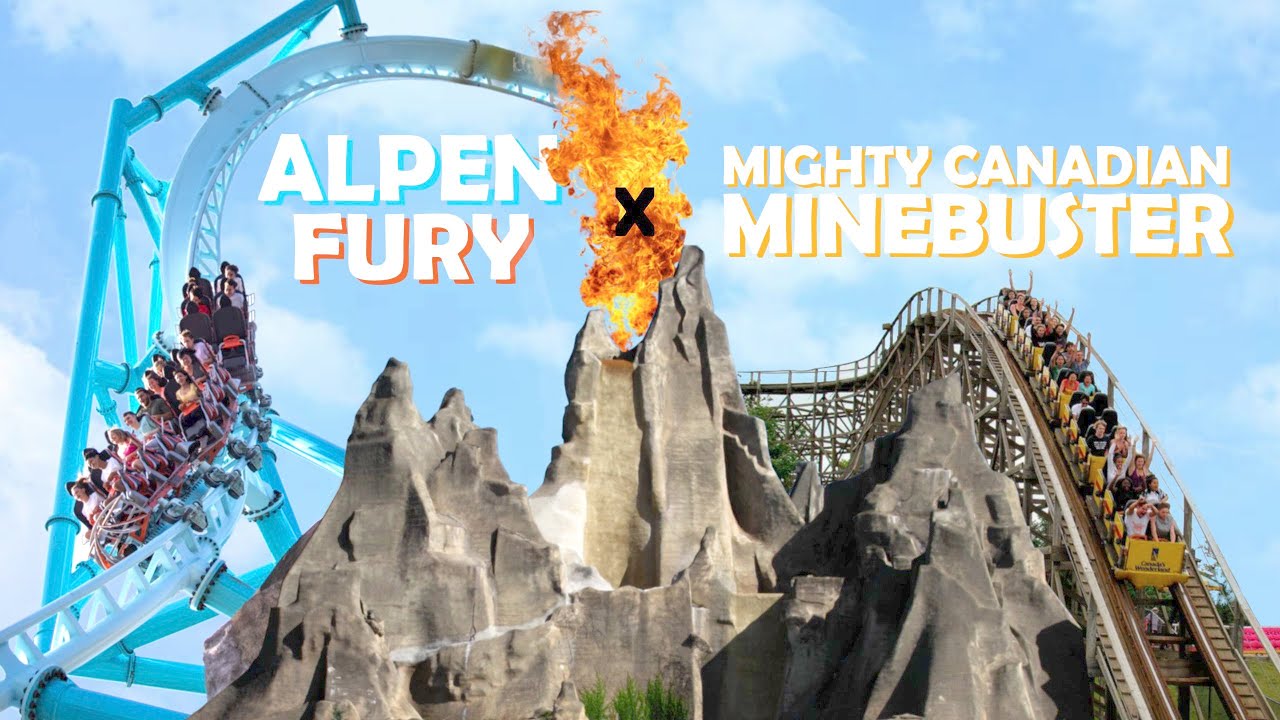 My First Ride on ALPENFURY & The NEW Minebuster [Canada's Wonderland]