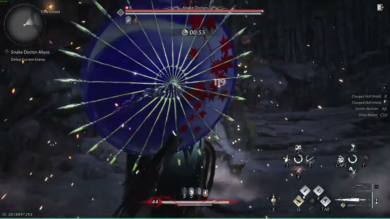 Snake Doctor No Hit Abyss Trial (1:55) | Silkbind: Jade Fan & Umbrella | Where Winds Meet