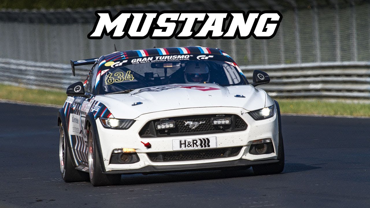 Mustang Race Car Sound on the Nürburgring During