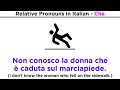 Uso dei pronomi relativi in italiano