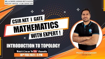 INTRODUCTION TO TOPOLOGY | CSIR NET | GATE