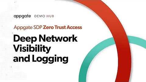 Appgate SDP: Deep Network Visibility and Logging