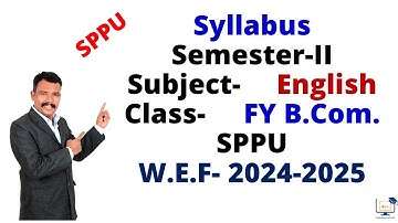 Syllabus # Subject-English # Semester-II # FY B.Com. # SPPU