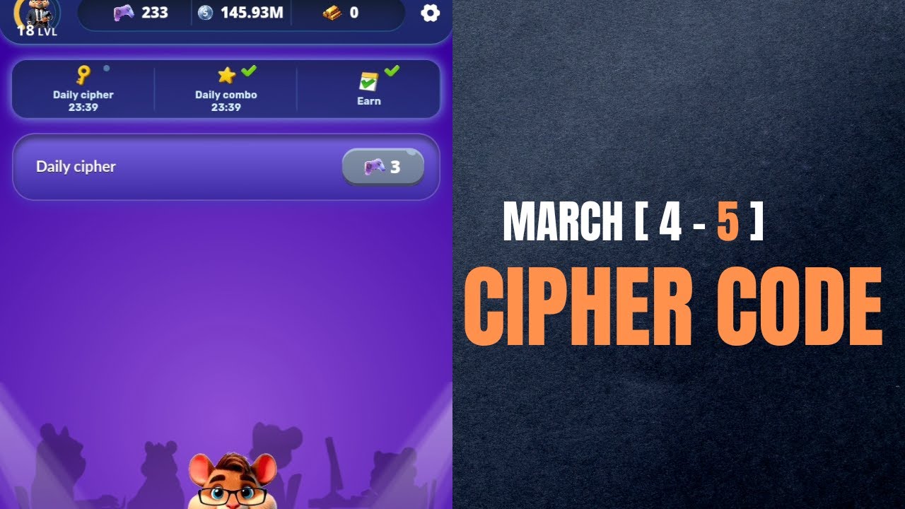 DAILY CIPHER CODE || MARCH 5 - YouTube