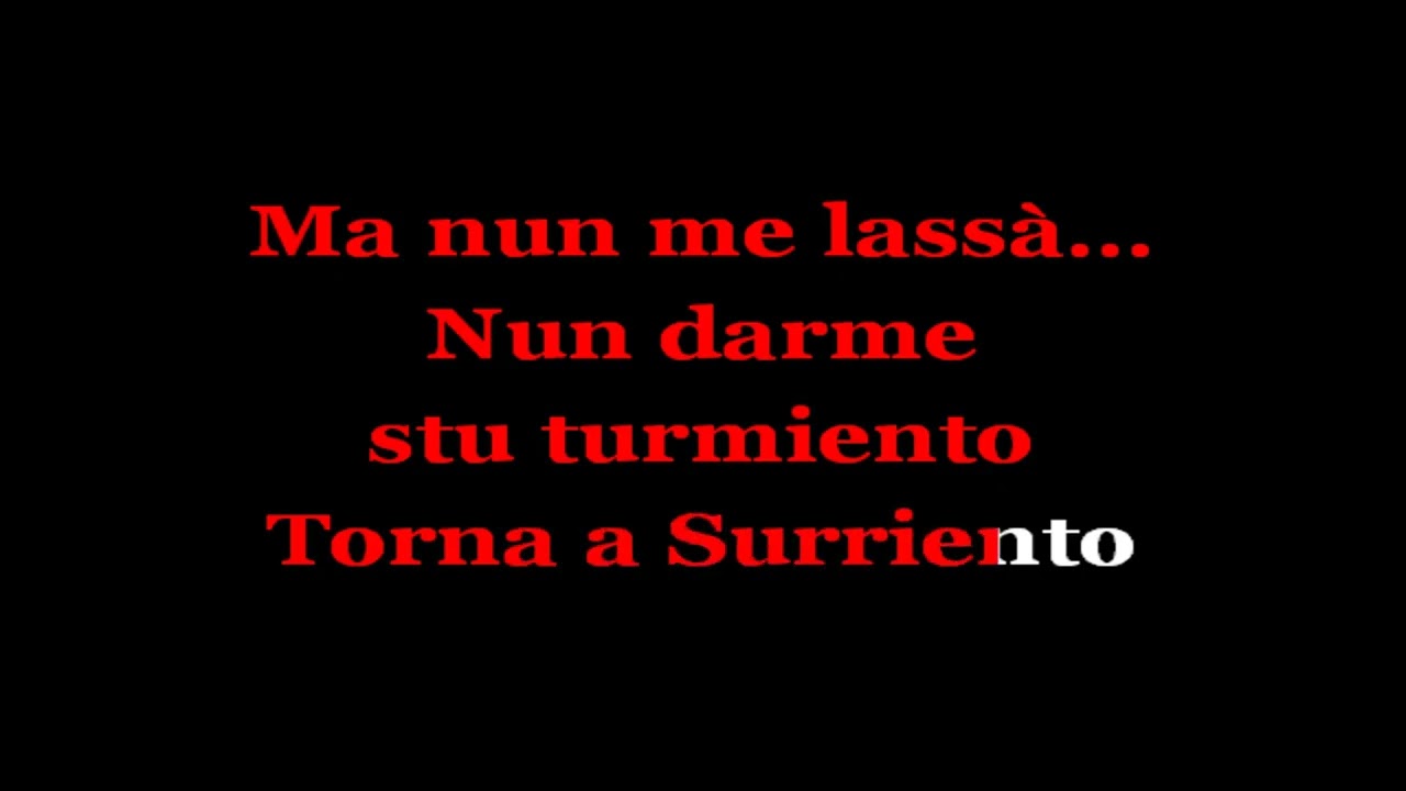 Torna Surriento Karaoke Ritchie´s