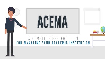 ✅ACEMA || A complete ERP system || Short animated 2D advertisement