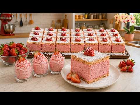 🍓 Milhojas con Merengue de Fresas: la combinación Perfecta para un postre delicioso y económico