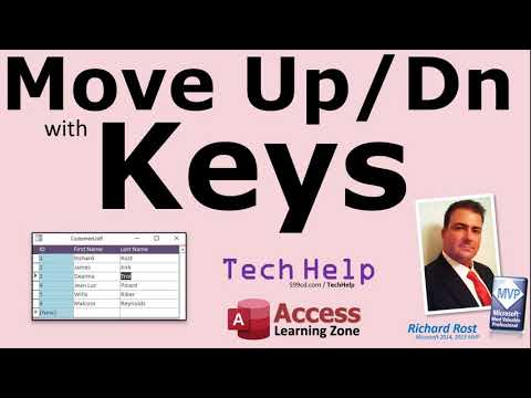 Use the Keyboard to Move Up and Down Between Records in a Microsoft Access Continuous Form, KeyDown
