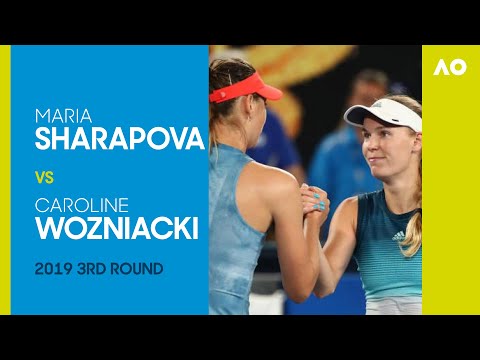 видео: Former champion Maria Sharapova vs defending champion Caroline Wozniacki | Australian Open 2019