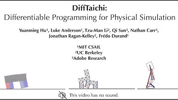 DiffTaichi: Differentiable Programming for Physical Simulation