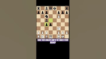 Italian game chess trap Qxf6?? #chess