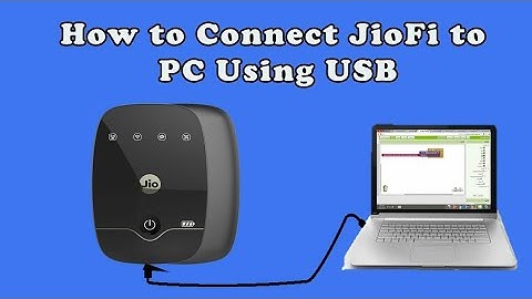 How to Connect Jiofi dongle in computer/Laptop