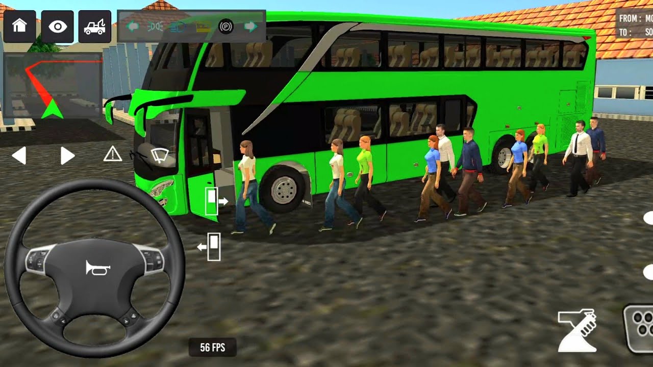 Indonesia Coach bus driving | Euro bus simulator 2025 Android gameplay 