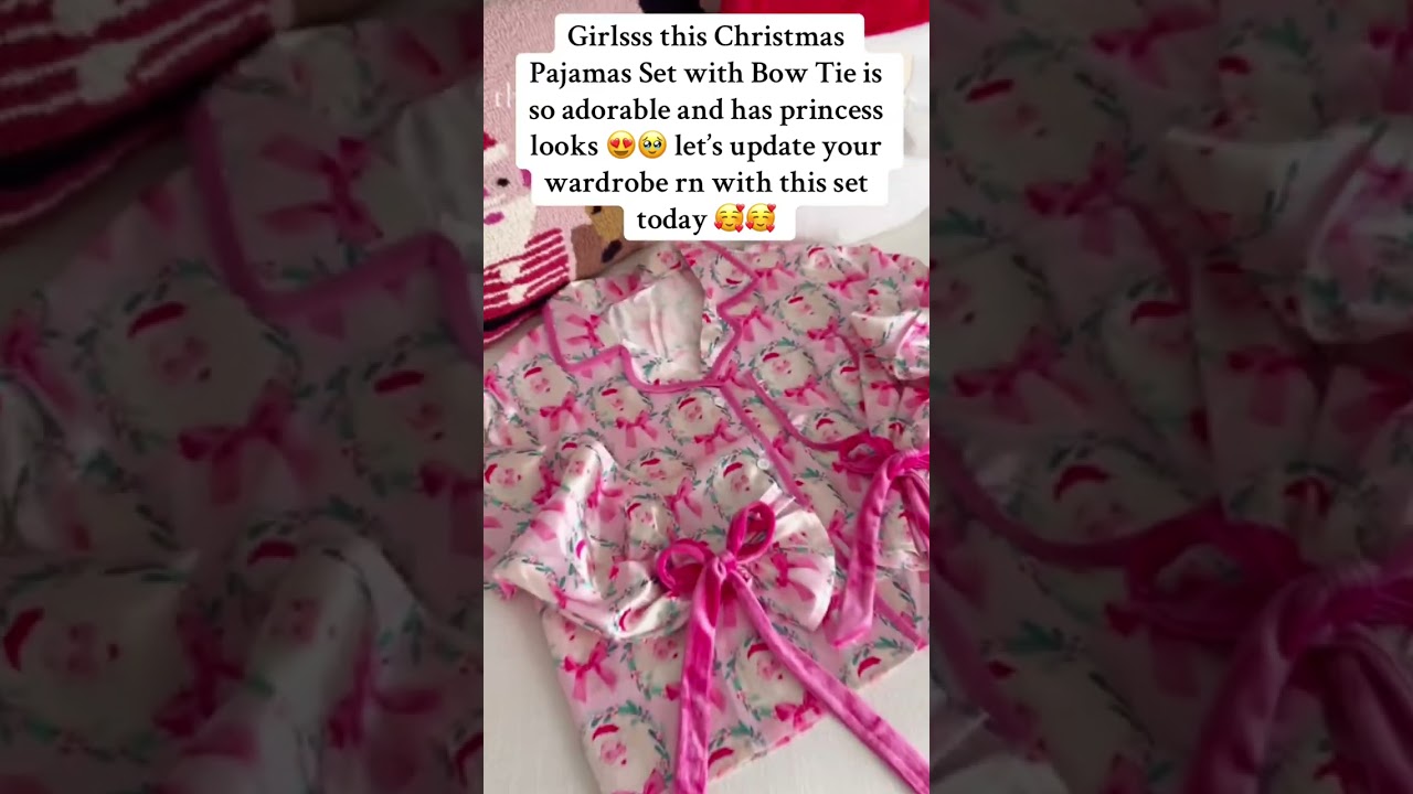 Upgrade your wardrobe with this adorable christmas pajamas set 