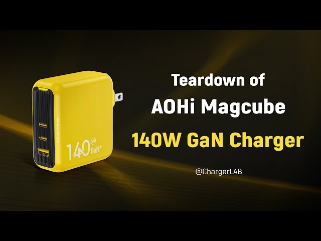 Teardown of AOHi Magcube 140W PD3.1 GaN Fast Charger (2C1A)