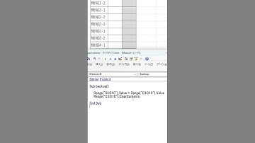 ExcelVBA【1分】値をバックアップする機能！ #shorts