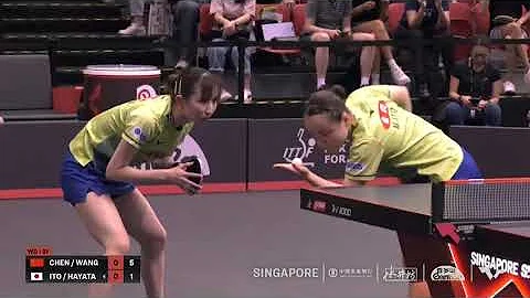 早田希娜新加坡大滿貫女雙半決賽集錦（2023） - 天天要聞