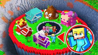 VERLASSE NICHT DEN ROTEN KREIS in Minecraft...